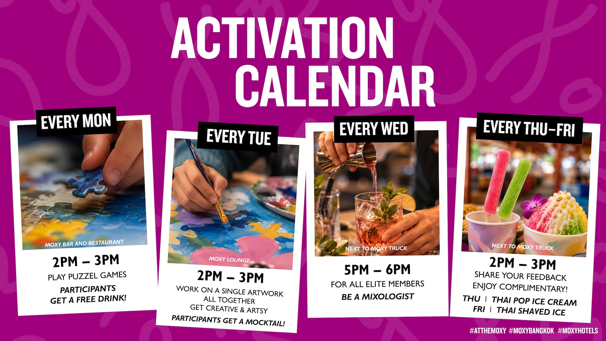 Lobby Activation at Moxy Bangkok Ratchaprasong H